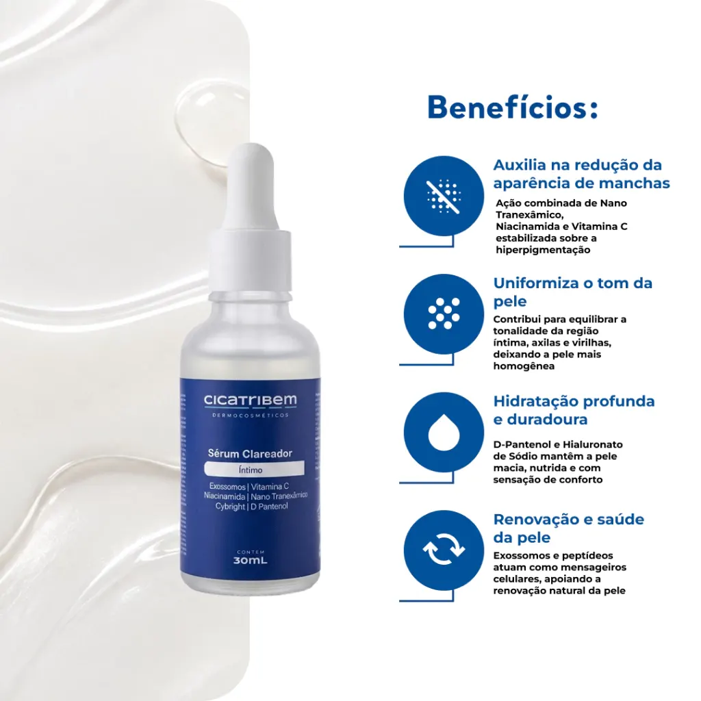 Sérum Clareador Íntimo Cicatribem 30ml