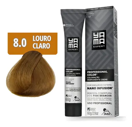 Tinta Professional Nano Infusion Yama tom 8.0 louro claro 60g