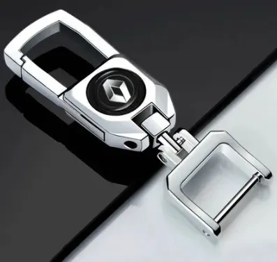 Universal 360 ° Girar Chaveiro De Carro Em metal 3D para renault