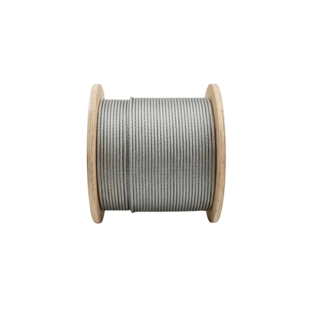 Rolo 100m Cabo De Aço Galvanizado 3/32 2,38mm 6x7